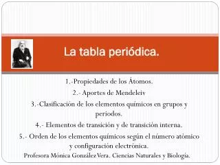 l a tabla peri dica