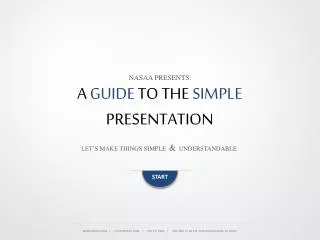 a guide to the simple presentation