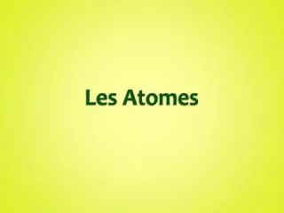 les atomes