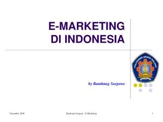 E-MARKETING DI INDONESIA