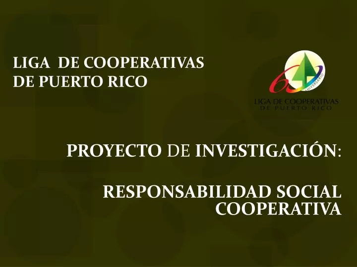 proyecto de investigaci n responsabilidad social cooperativa