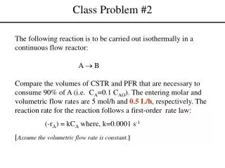 Class Problem #2