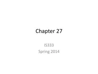 Chapter 27