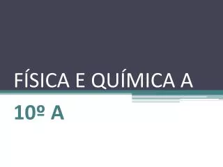 f sica e qu mica a