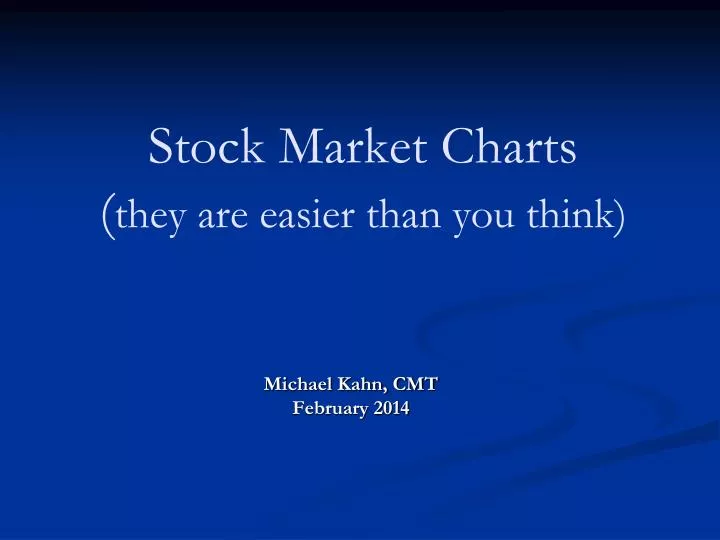 stock market charts they are easier than you think