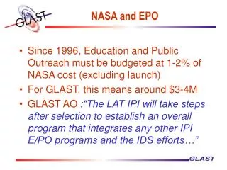 NASA and EPO