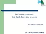 Les monuments aux morts de la Grande Guerre dans les Landes - slide 1