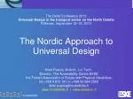 Promoting Universal Design in Transportation and Accessibility for All - slide 1