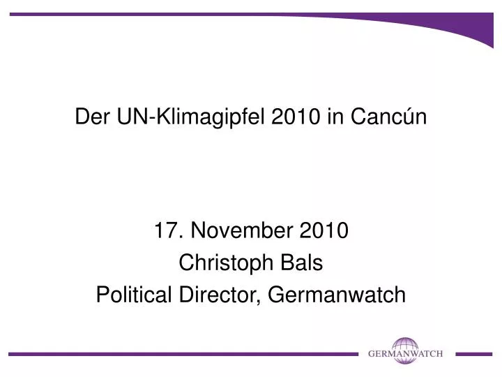 der un klimagipfel 2010 in canc n