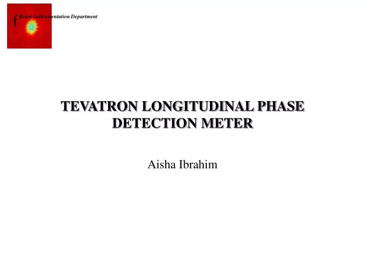 tevatron longitudinal phase detection meter