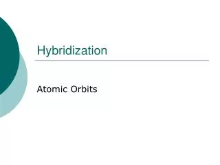 Hybridization