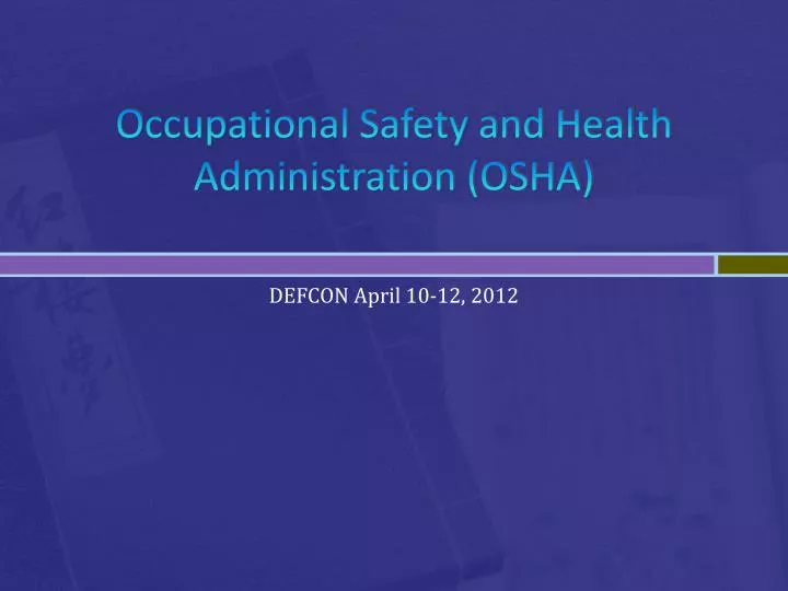 occupational safety and health administration osha