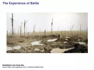 The Experience of Battle
