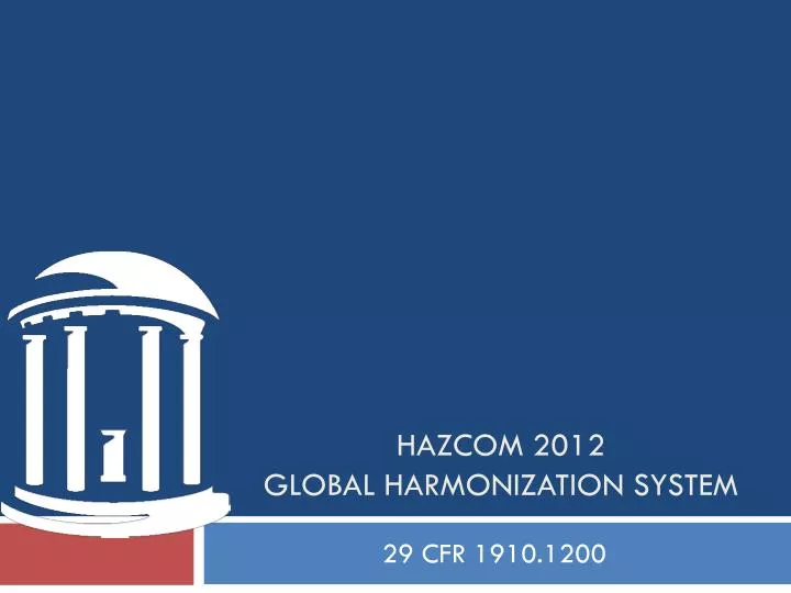 hazcom 2012 global harmonization system