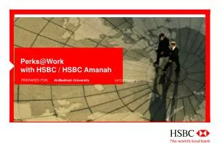 Perks@Work with HSBC / HSBC Amanah