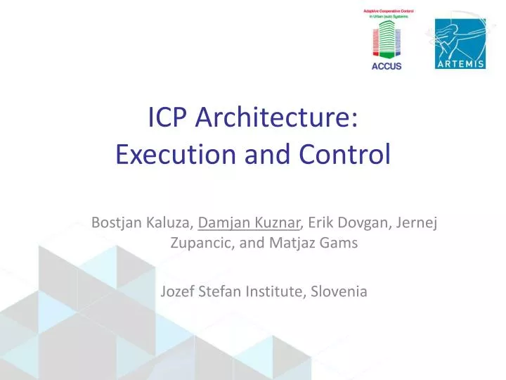 icp architecture execution and control