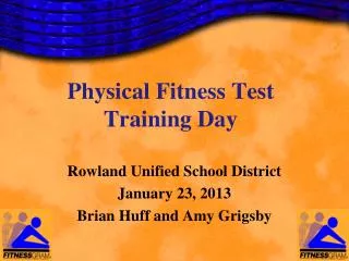 Physical Fitness Test Training Day