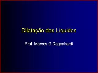 dilata o dos l quidos