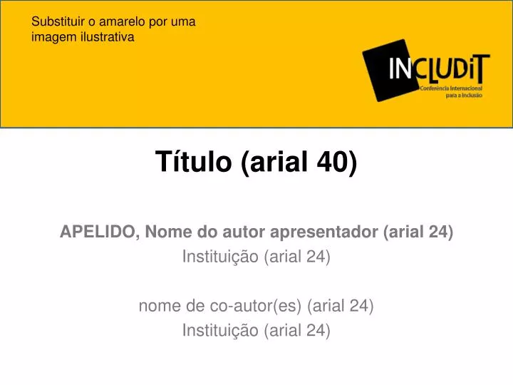 t tulo arial 40