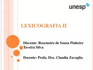 lexicografia ii