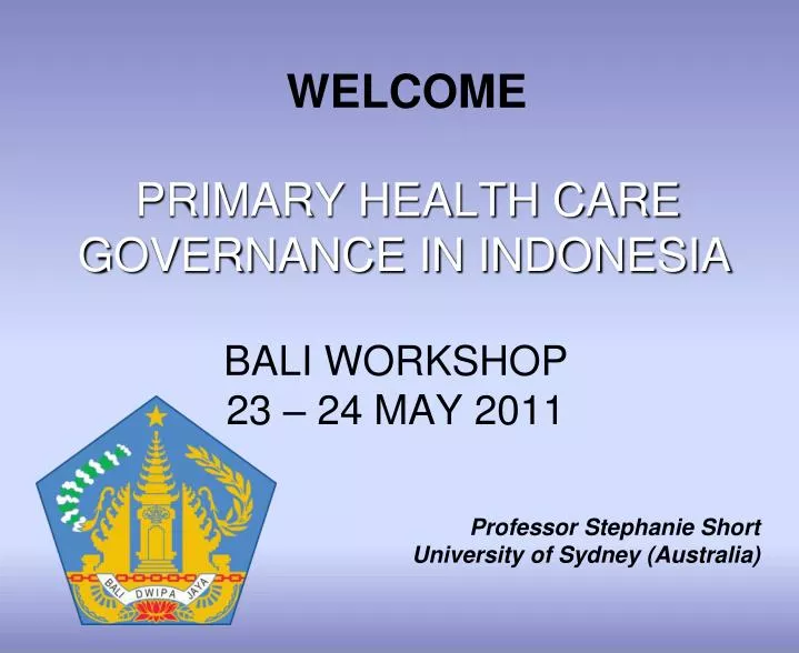 bali workshop 23 24 may 2011