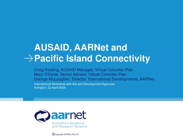 ausaid aarnet and pacific island connectivity