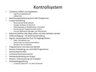 kontrollsystem