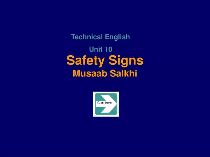 safety signs musaab salkhi