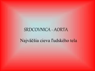 srdcovnica aorta