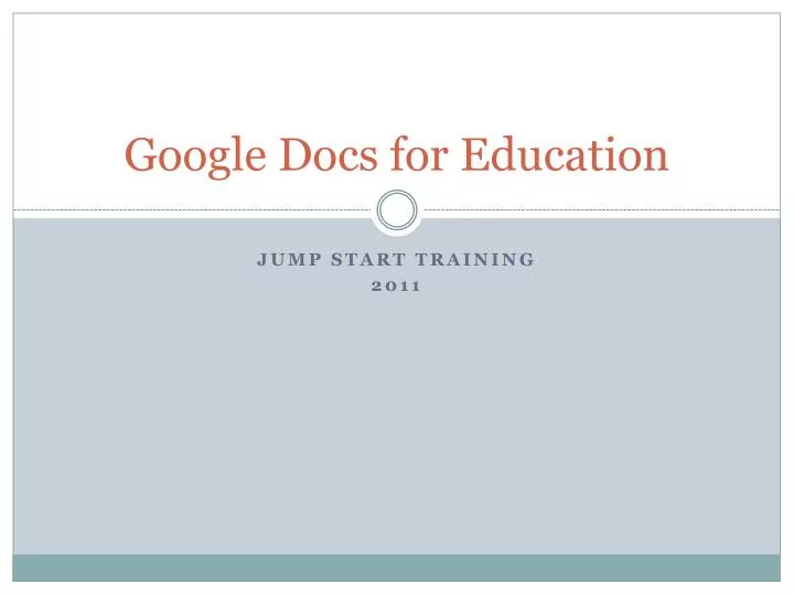 google docs for education