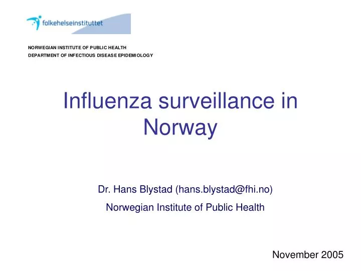 influenza surveillance in norway