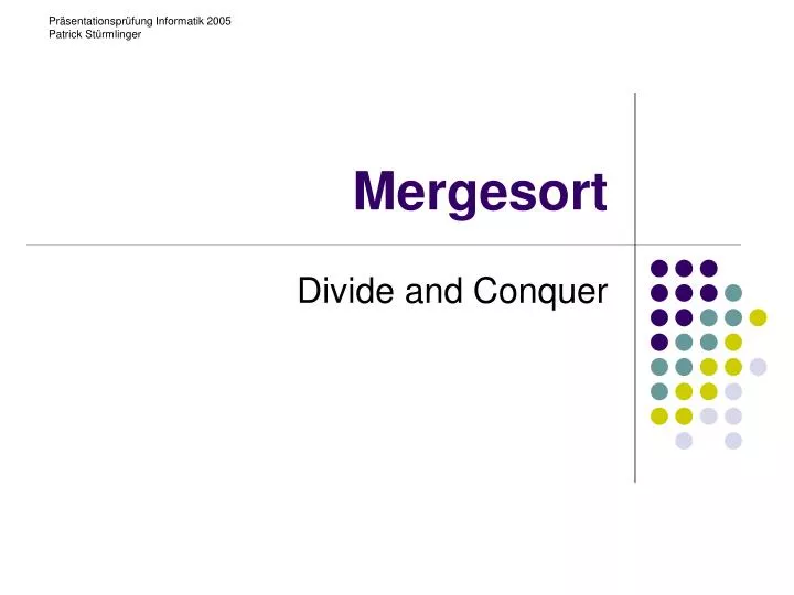 mergesort