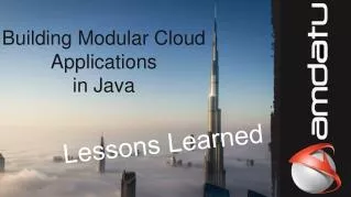 Building Modular Cloud Applications in Java
