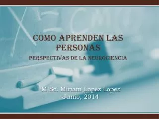 como aprenden las personas perspectivas de la neurociencia