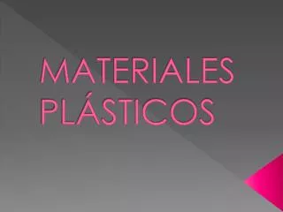 materiales pl sticos