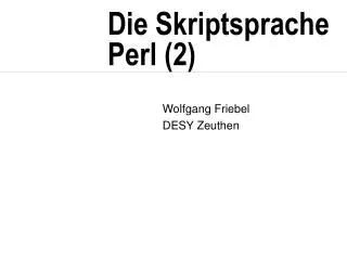 die skriptsprache perl 2