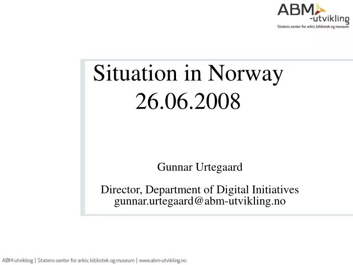 situation in norway 26 06 2008