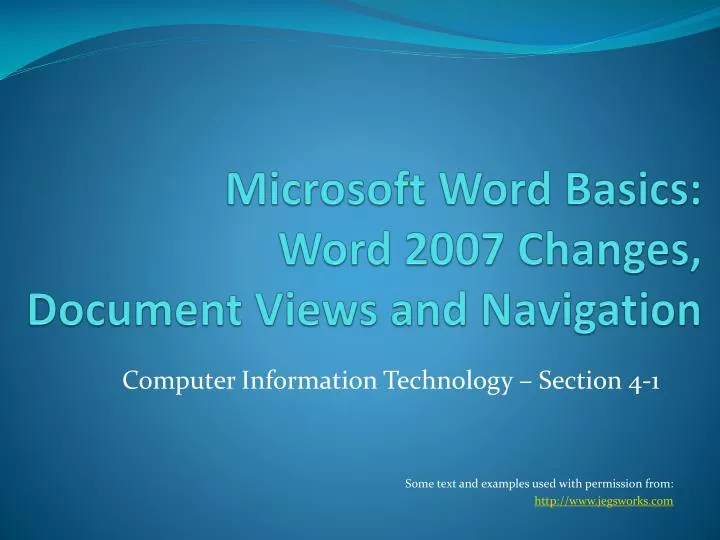 microsoft word basics word 2007 changes document views and navigation