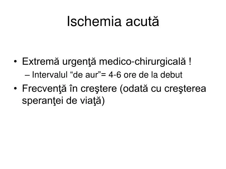 ischemia acut