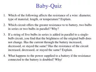 Baby-Quiz