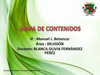 mapa de contenidos