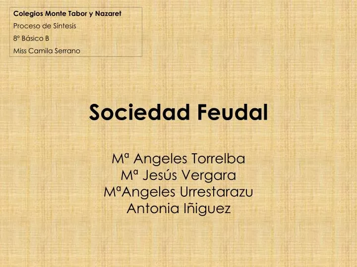 sociedad feudal
