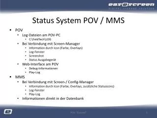 status system pov mms