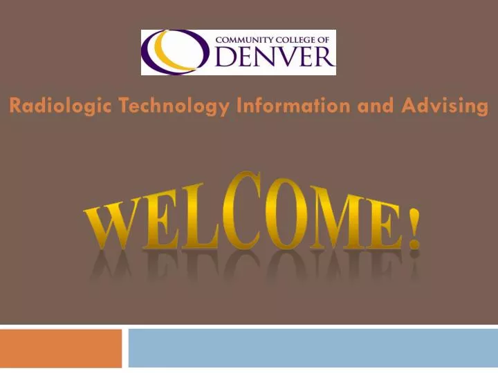 radiologic technology information and advising