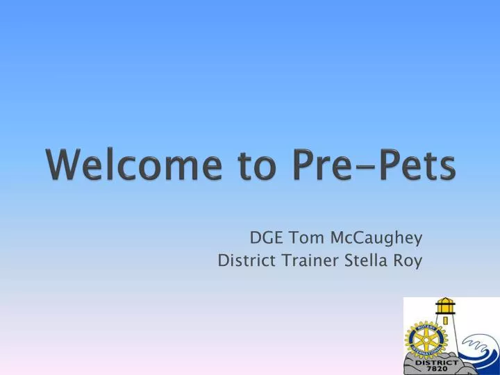 welcome to pre pets