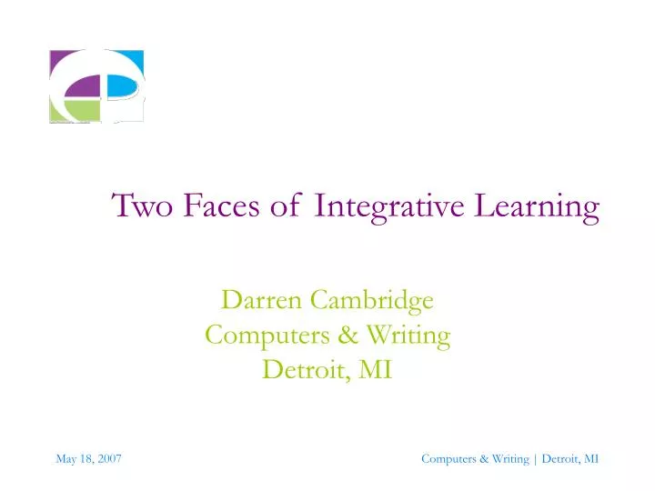 two faces of integrative learning