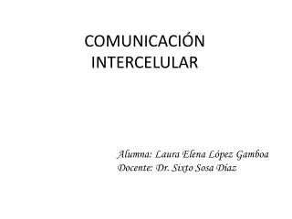 comunicaci n intercelular