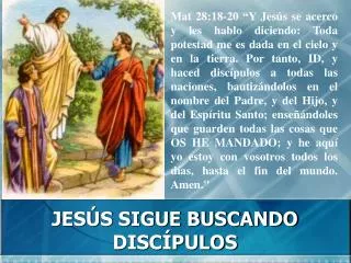 jes s sigue buscando disc pulos