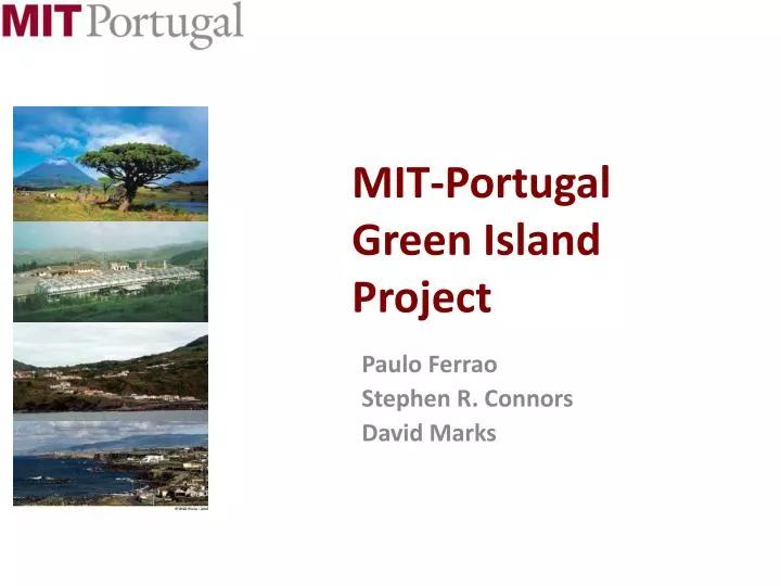 mit portugal green island project