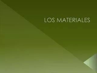 los materiales